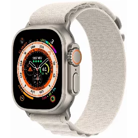 Умные часы Apple Watch Ultra Titanium Case, титановый/звездный, S, Alpine Loop